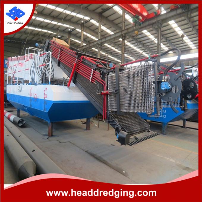Duckweed Sargassum Trash Skimmer Machines Discharge Water Hyacinth