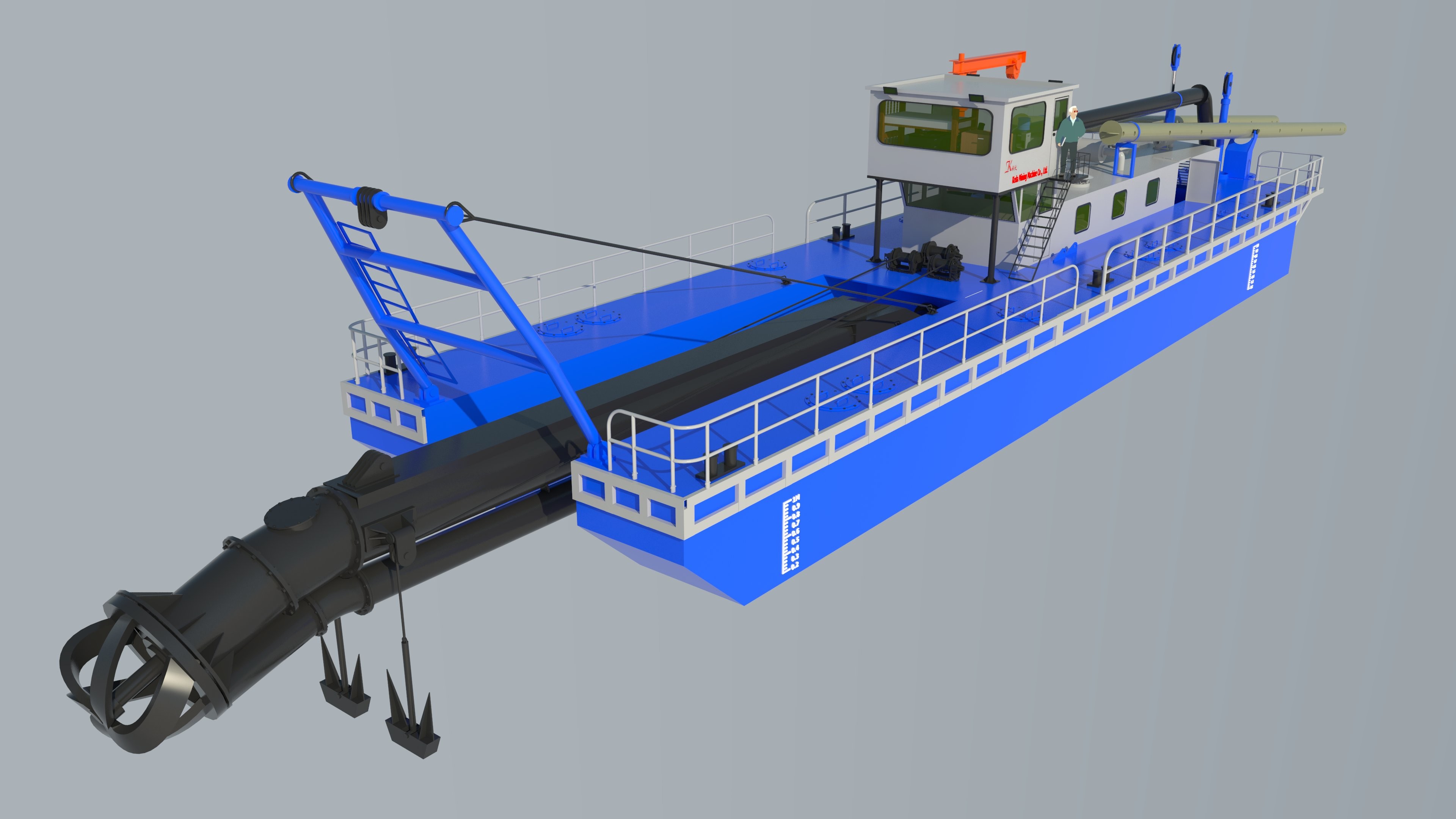 River Sand Dredger 26inch Discharge Port,25m Digging Depth,30m Length