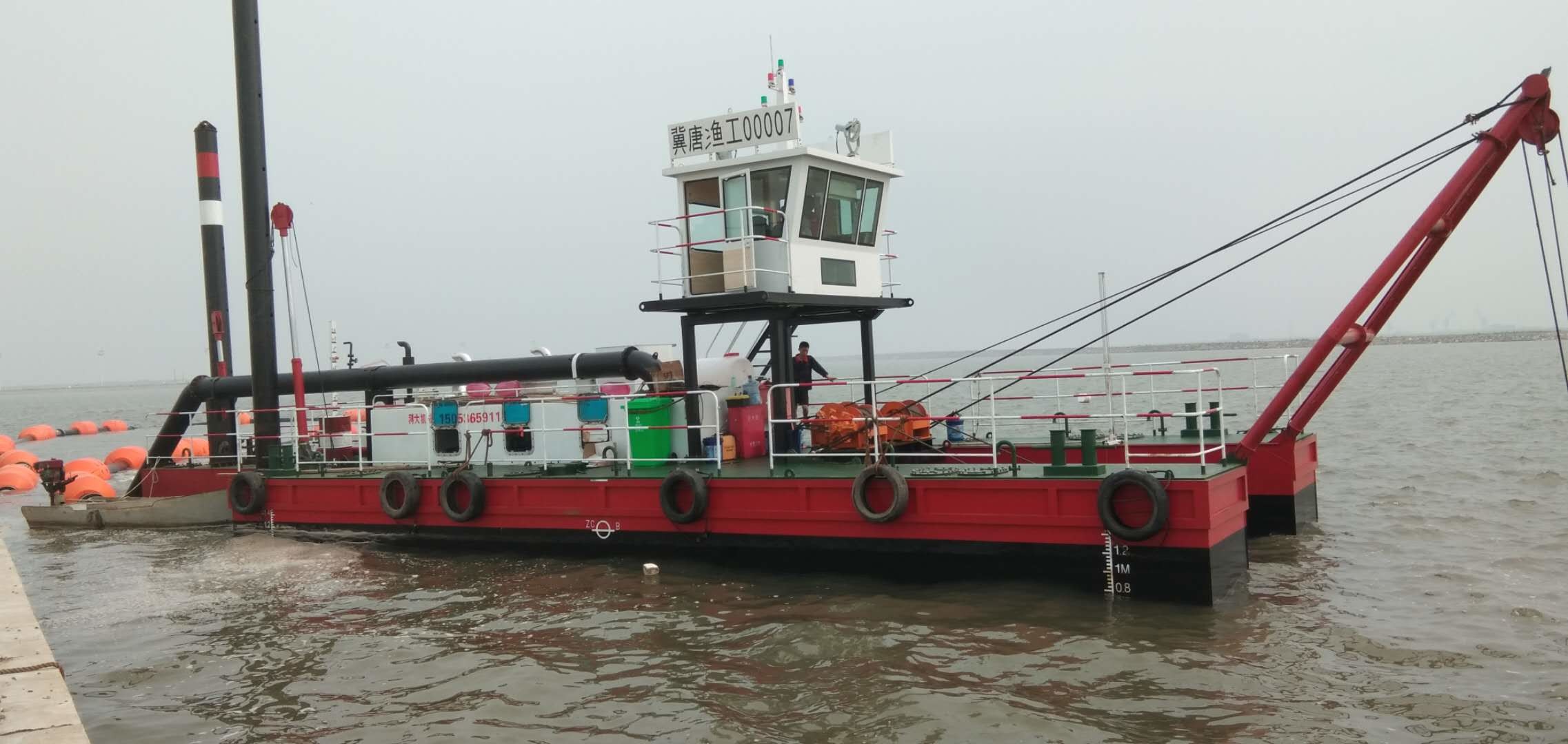 10m 6 Inch River Dredger 7000m3/hr River Sand Dredging Machine