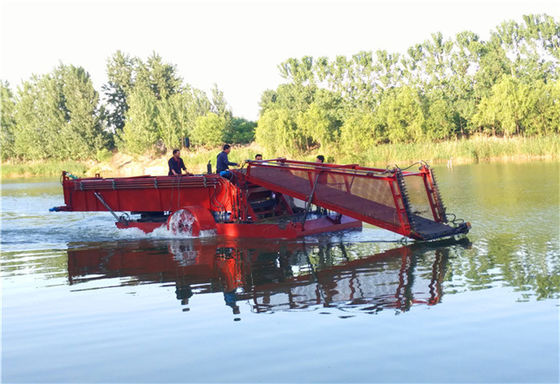 Automatic Water Hyacinth Grass Cutter Lake Plants Boats Aquatic Weed Harvester For Sale