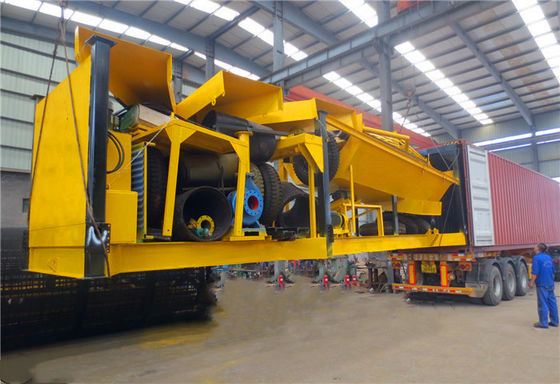 75m3/H,65Kw Power, 8m Length ,Steel,Rotary Movable,Gold Washing Trommel Screen
