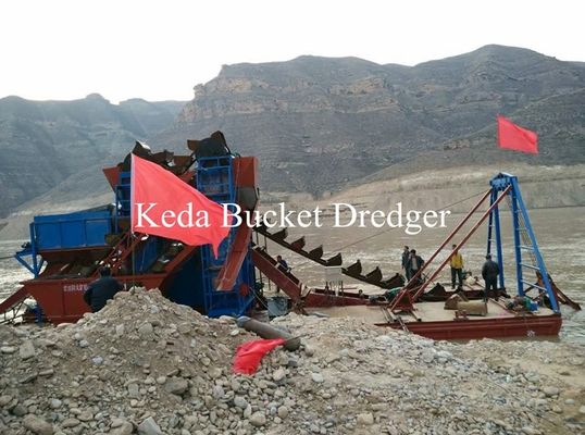 3200m3/h Wheel Bucket Chain Dredger Gold Mining Dredger River Gold Dredger