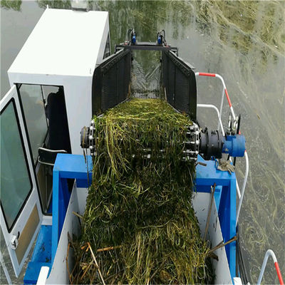keda berky aquatic weed harvester stainless chain fuel consumption water plants cutting machine aquatic weed harvester