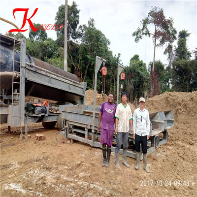 keda gold and diamond mining equipment gemstone mobile gold trommel australia wash plant with long clay scrubber