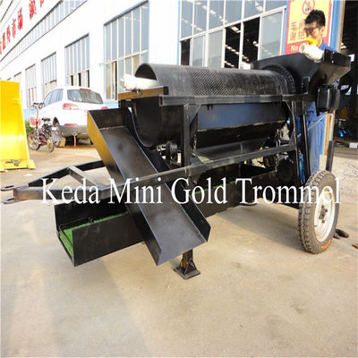 5t/H 400*1300mm Gold Mining Machine Portable Gold Trommel