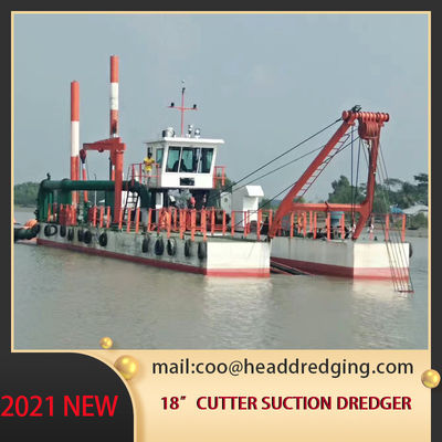 Sand Gold Cutter Suction Dredger Ship 18 Inch