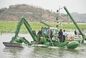 Aquatic Weed 5000m3/H 8km/H Amphibious Dredger Swamp Excavators